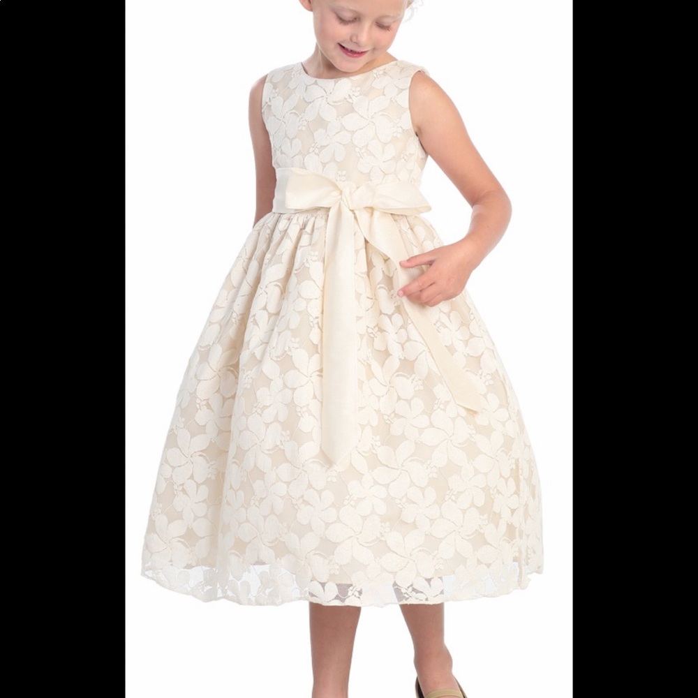 New never worn flower girl dress or special event. Size 4